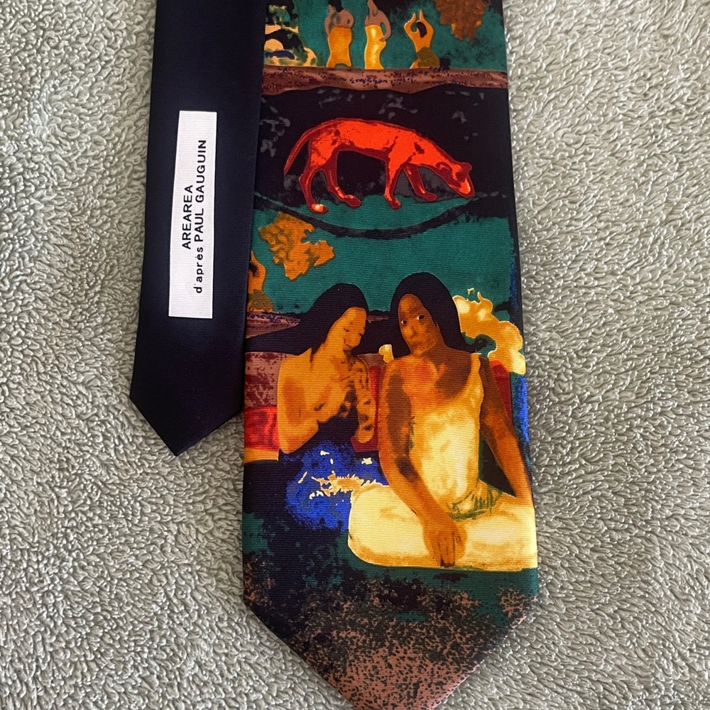 Multicolor   💯 silk Artistic Tie